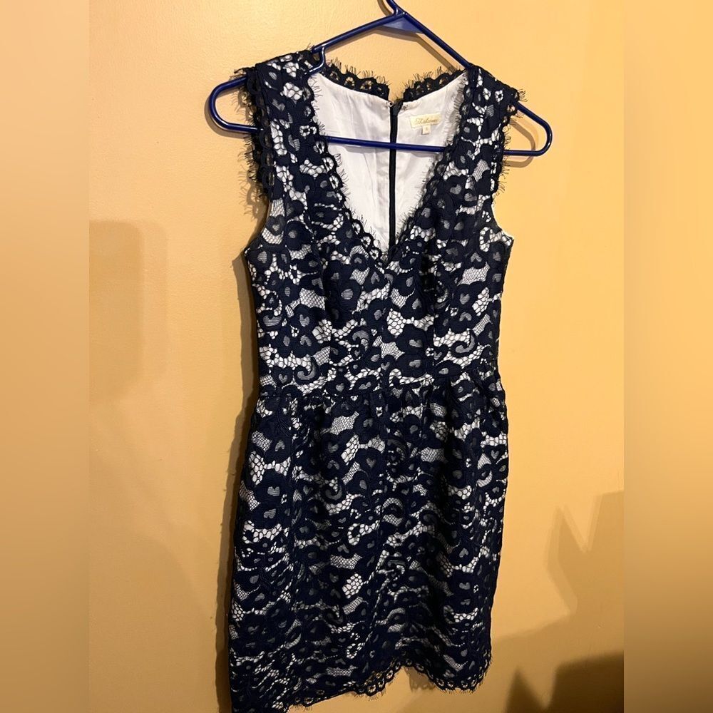 Shoshanna‎ black lace dress 4